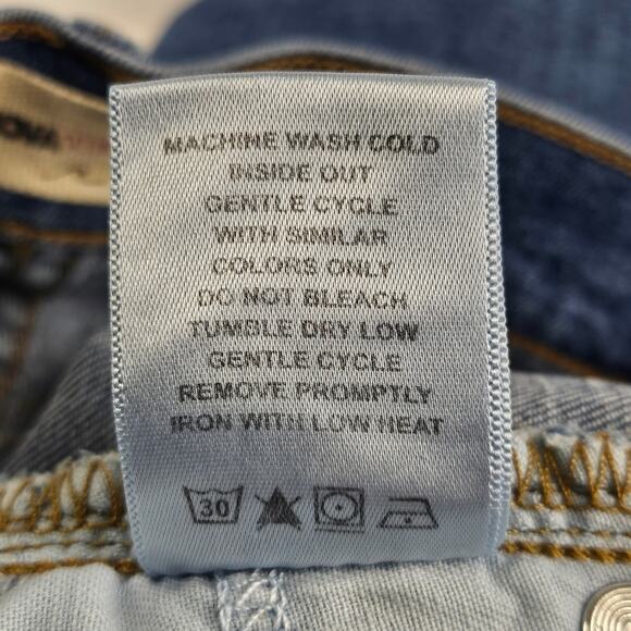 NOVA VINTAGE WOMEN'S BLUE WASH DENIM JEANS SIZE 26 – STYLE NVHRST836M BUTTON FLY - Picture 10 of 14